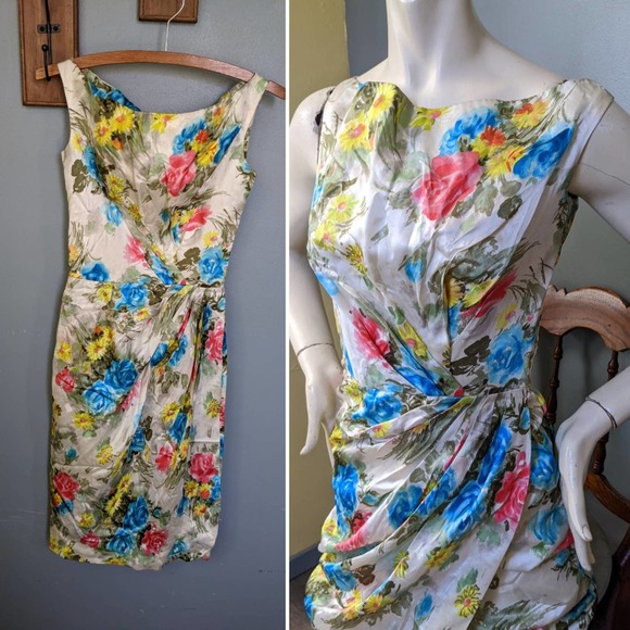 Ceil Chapman Dresses & Skirts - Vintage Ceil Chapman Wiggle Dress // 50s Pinup Bombshell Dress